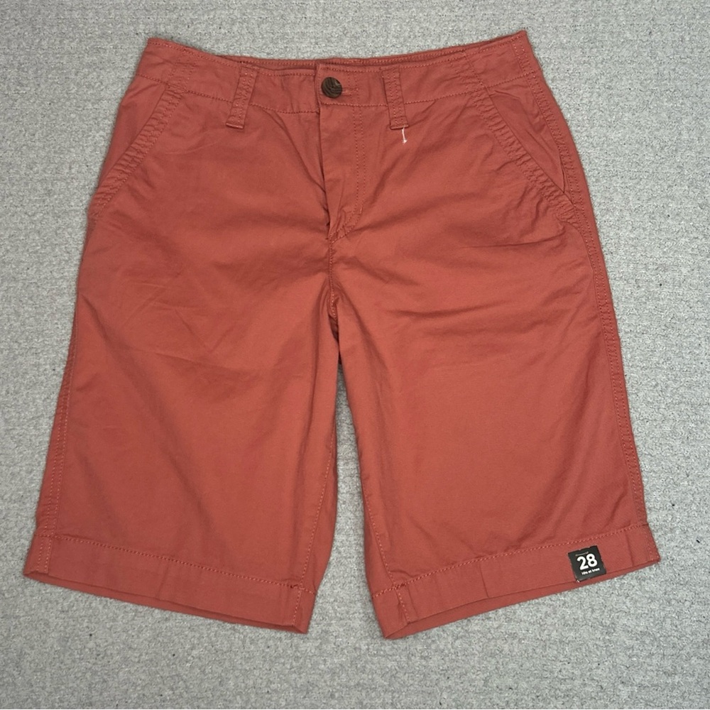 Urban Pipeline Shorts Flat Front 28 Salmon Pink Superflex Knee Length NWT